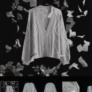 Taylor Swift The Tortured Poets Department Gray Cardigan XL/2XL BRAND NEW IN BAG